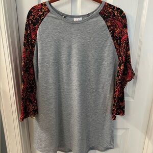 LuLaRoe Randy Baseball Style T-Shirt Sz 3X